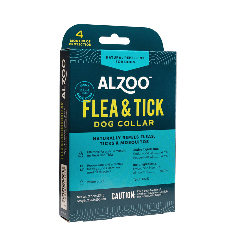 ALZOO Plant-Based Repellent Diffusing Dog Collar