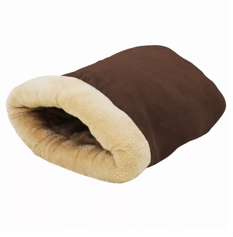 GOOPAWS 4 in 1 Burrow Cat Bed, Pet Hideway Sleeping Cuddle Cave