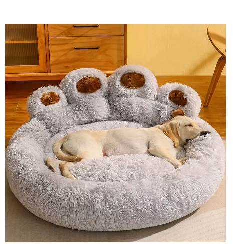 Long Plush Cat Bed