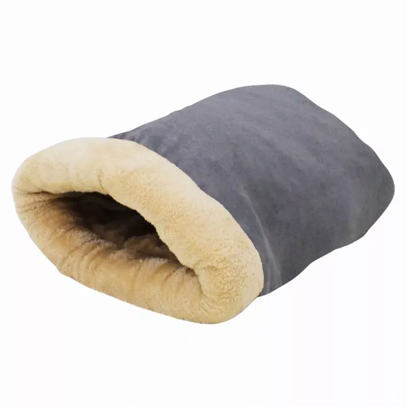 GOOPAWS 4 in 1 Burrow Cat Bed, Pet Hideway Sleeping Cuddle Cave