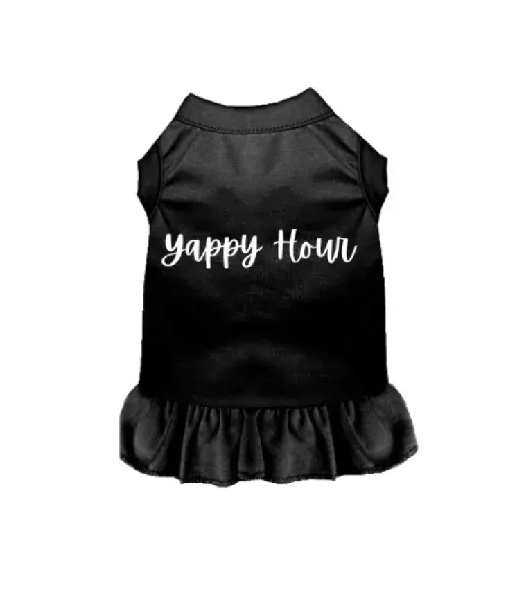 Happy Yappy Hour Matching Dog Dress or Tee