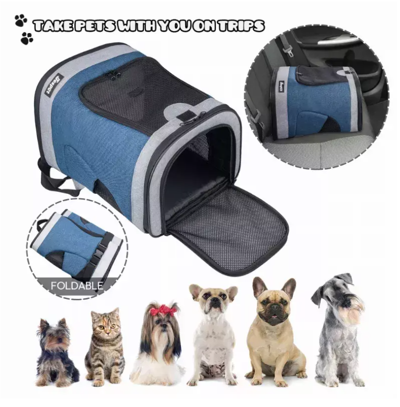 JESPET Pet Backpack Carrier for Small Dog, Puppy (Soft Carrier)