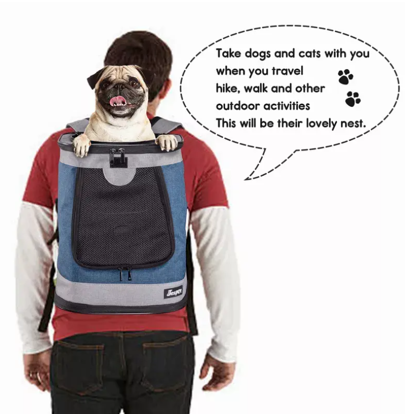 JESPET Pet Backpack Carrier for Small Dog, Puppy (Soft Carrier)