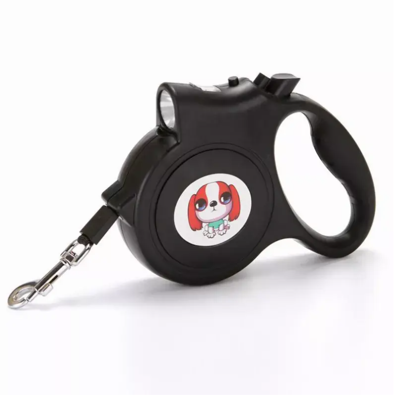 LED Light Retractable Nylon Dog Leash