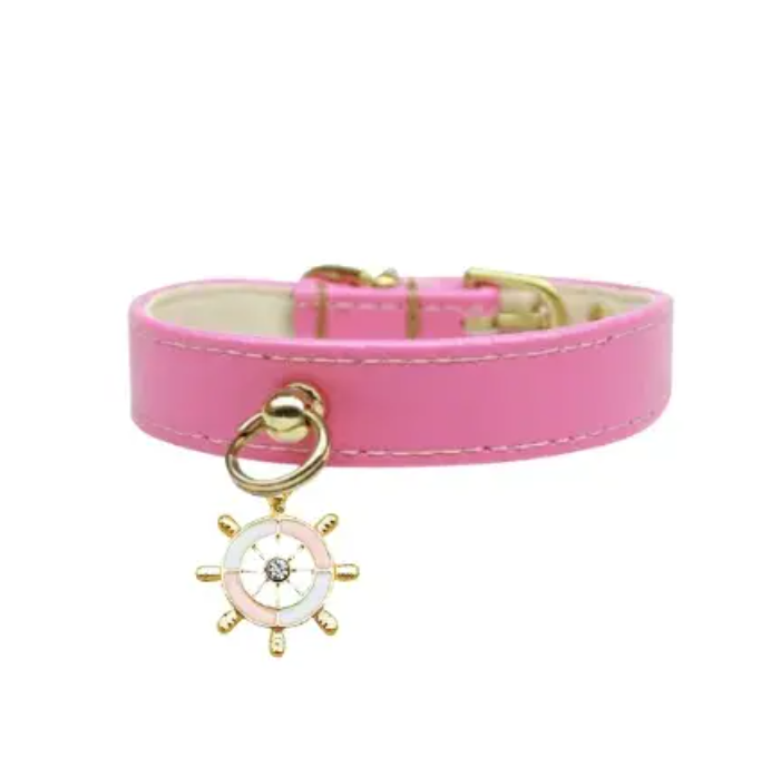 Nautical Dog Charm Collar