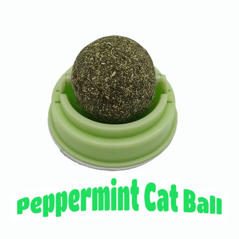 Natural Catnip Cat Ball (Wall Stick-on)