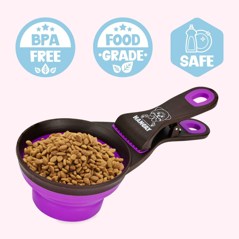 "Hangry" Purple Dog Food Scooper