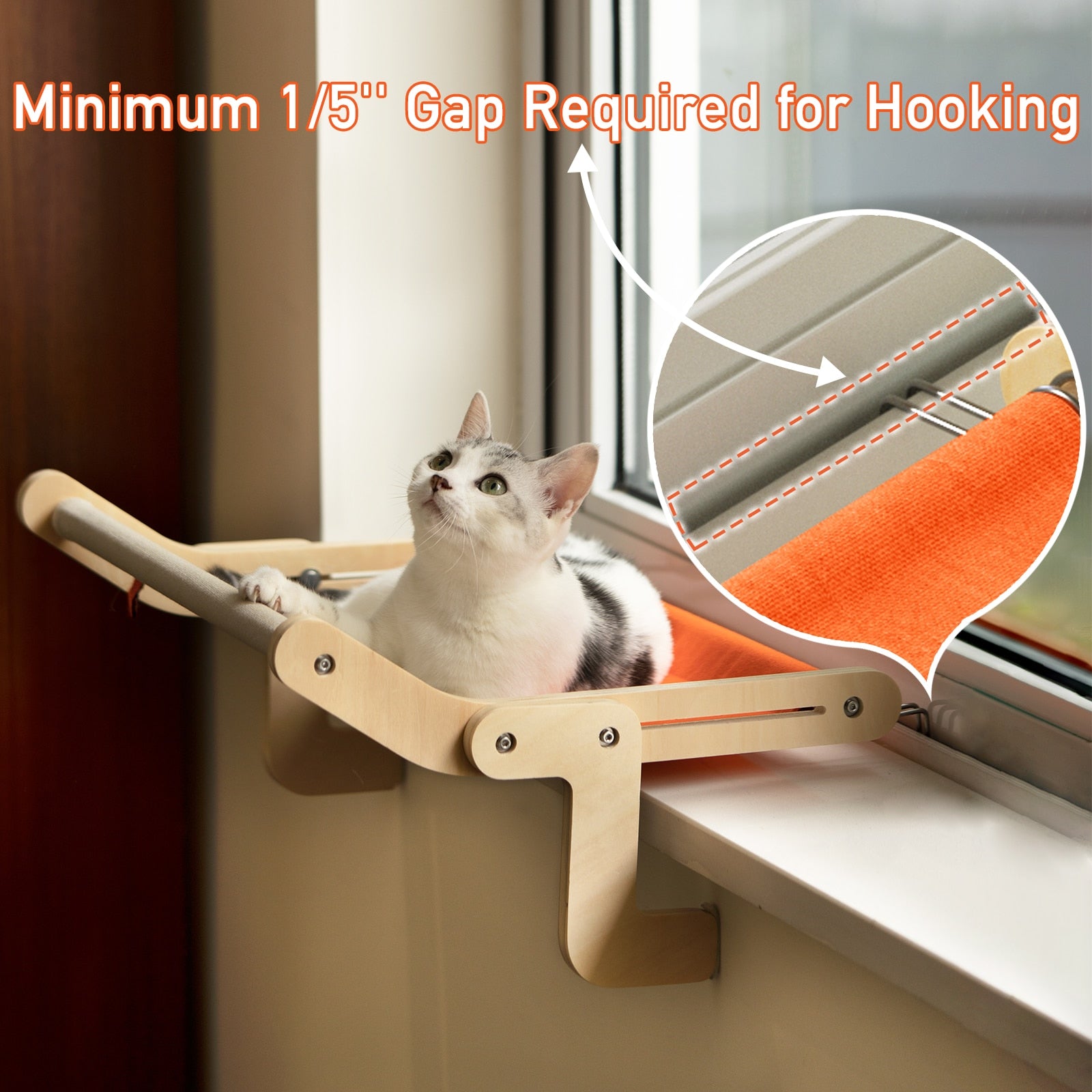 Mewoofun Sturdy Cat Window Perch Hammock