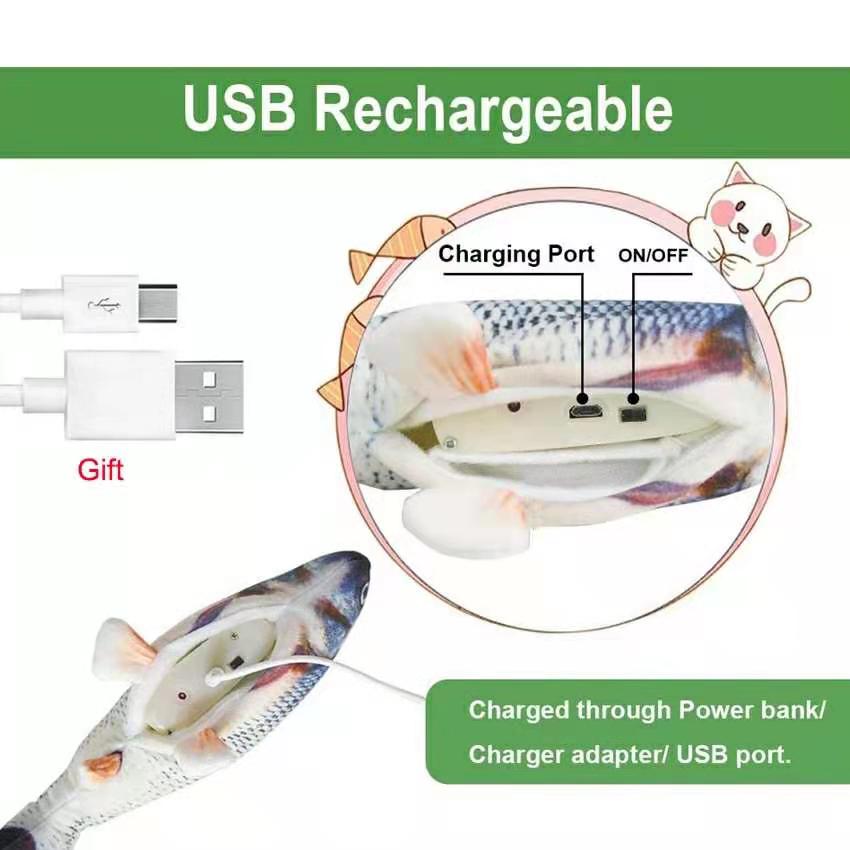 Cat Toy Fish (USB Charger Interactive)