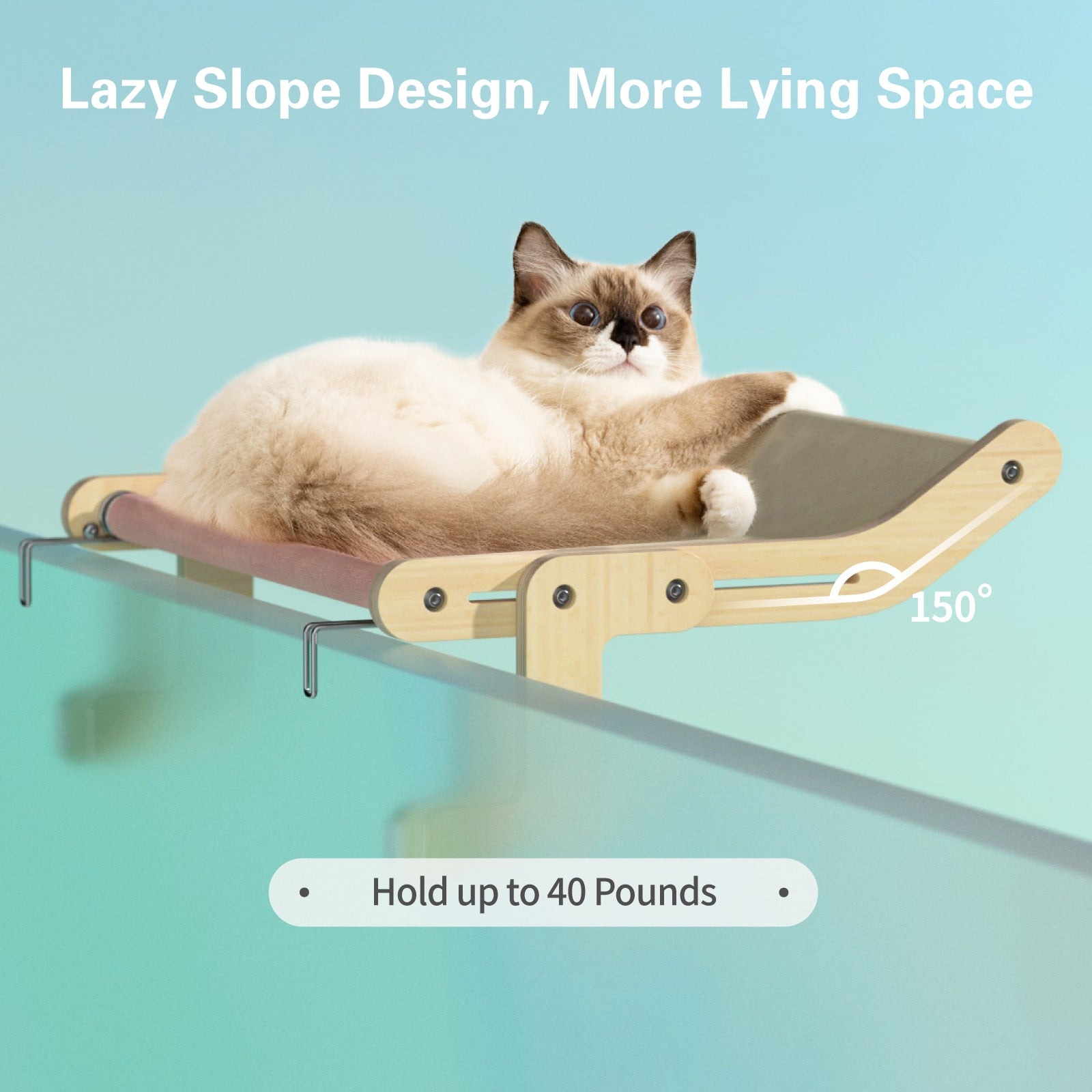 Mewoofun Sturdy Cat Window Perch Hammock